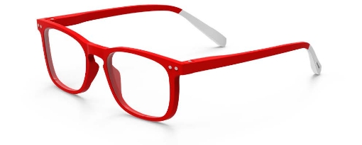 Billede af Læsebriller rød - Model 3 - Styrke + 2,5